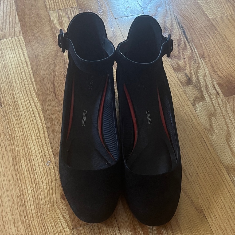 Women’s Rockport Black Nubuck Dress Shoes